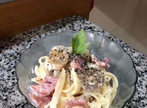 Foto resep 4. Creamy Fettuccine Carbonara