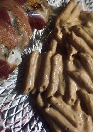 Una foto de Pasta con crema de chipotle🤤