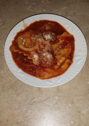 A picture of Sausage Ravioli.