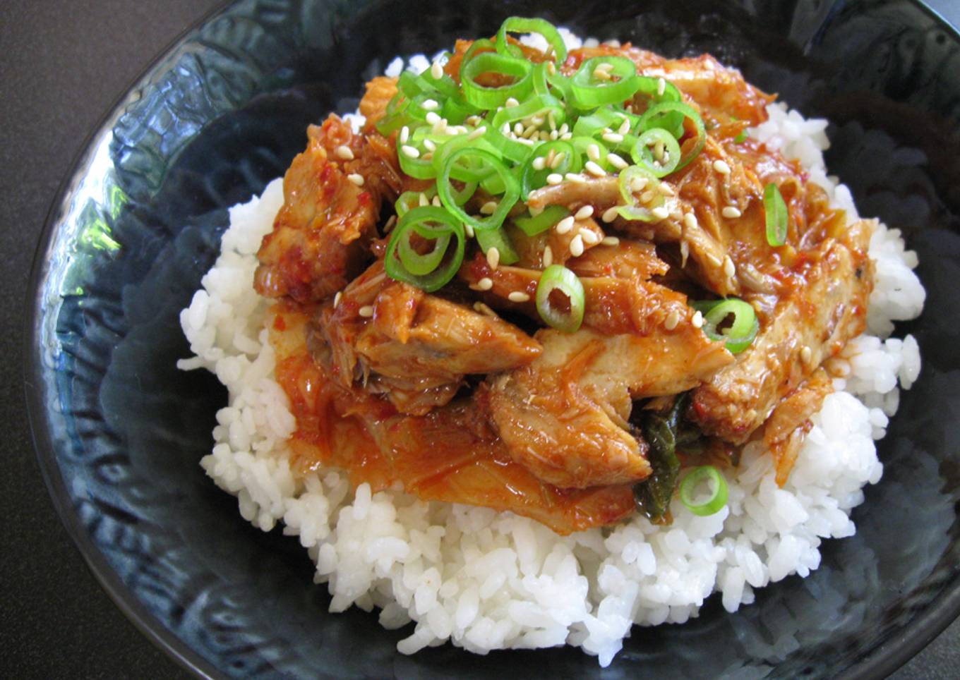 Canned Mackerel & Kimchi Rice Bowl