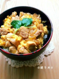 A picture of Oyakodon (Chicken and Egg Rice Bowl).
