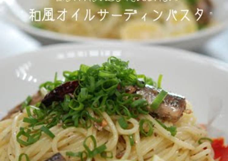 Japanese-style Pasta with Canned Sardines and Sudachi Citrus