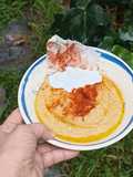 Hummus con leche de coco