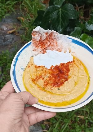 Una foto de Hummus con leche de coco