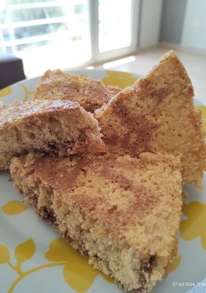 Una foto de "Torta marmolada" de harina de maíz y almidón de maíz