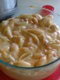Crockpot shells and cheese with ham