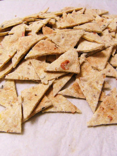 A picture of Easy Crunchy Okara Crackers.