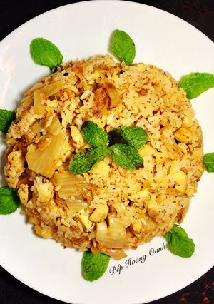 Hình của món Cơm Chiên Gà Kim Chi.