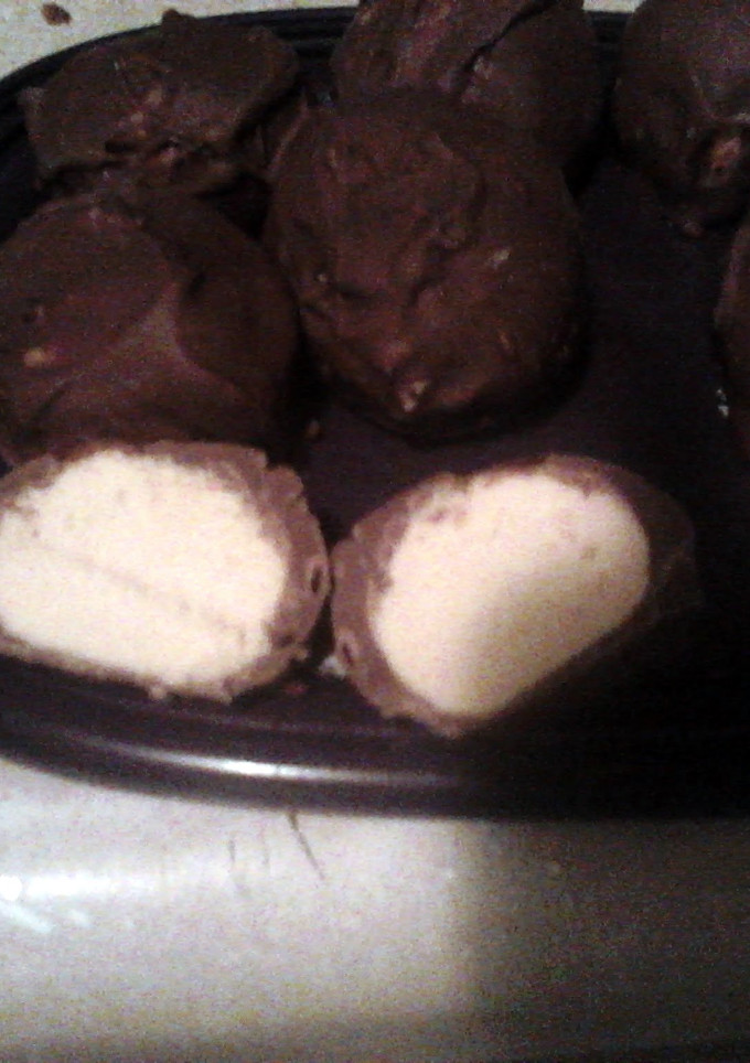 A picture of butterscotch choc balls.