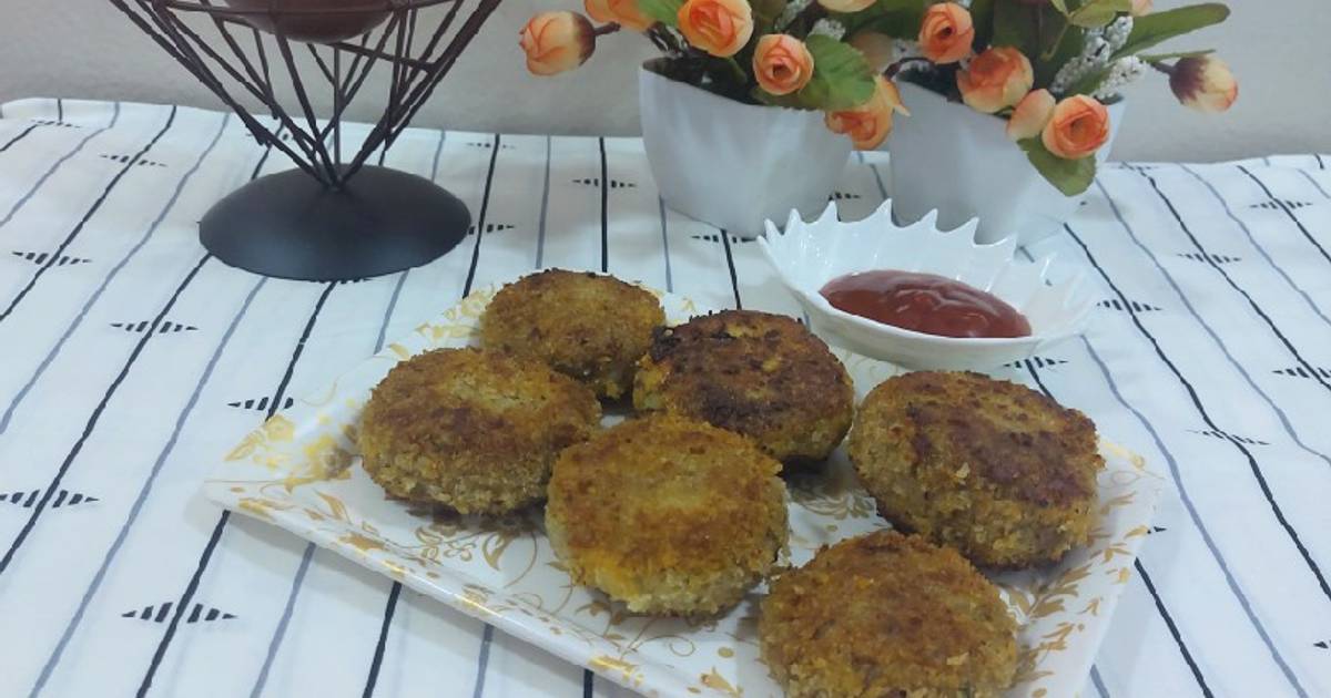 Potato stuffing chicken cheese patties Recipe by Nargis shaikh Shaukat Cookpad