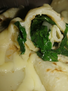 Una foto de Canelones rellenos de espinaca y queso
