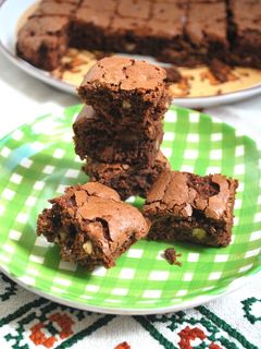 Una foto de Brownie de chocolate