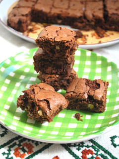 Una foto de Brownie de chocolate