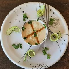 A picture of Cucumber raita.