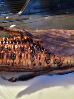 A picture of Grilled corn on the cob.