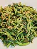 Bayam bumbu wijen ala Jepang (Horenso Gomaae)