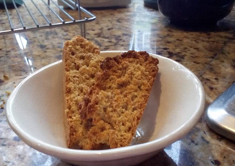 My Grandma Whole-wheat coconut and almond biscotti