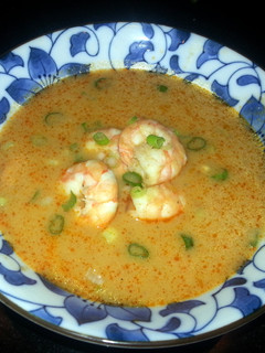 A picture of Thai Eggplant Curry Shrimp Soup.