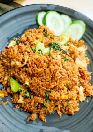 Foto resep Nasi goreng kambing