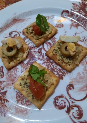 Una foto de Pastita de arvejas para untar con semillas