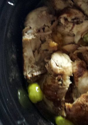 A picture of Awesome Crockpot chicken.