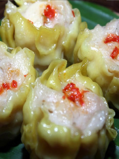 A picture of Siu Mai (Chinese Dumpling with Chicken and Shrimp).