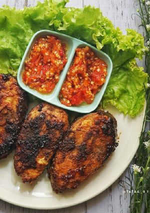 Foto resep Ikan tuna bakar pedas manis (No Amis)