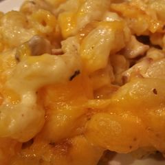 A picture of Cheddar Bacon Cavatappi.