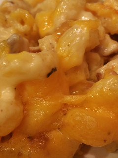 A picture of Cheddar Bacon Cavatappi.