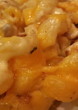 A picture of Cheddar Bacon Cavatappi.