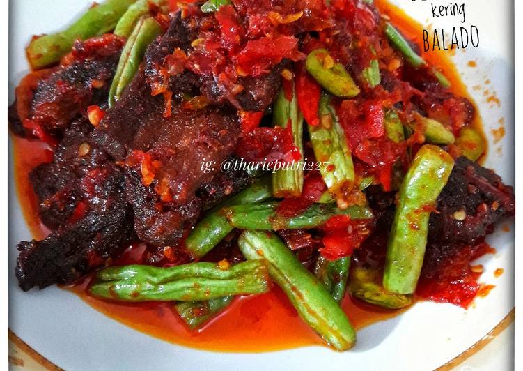 Dendeng kering balado