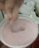 Batido de fresa con coco al estilo цосмонаута