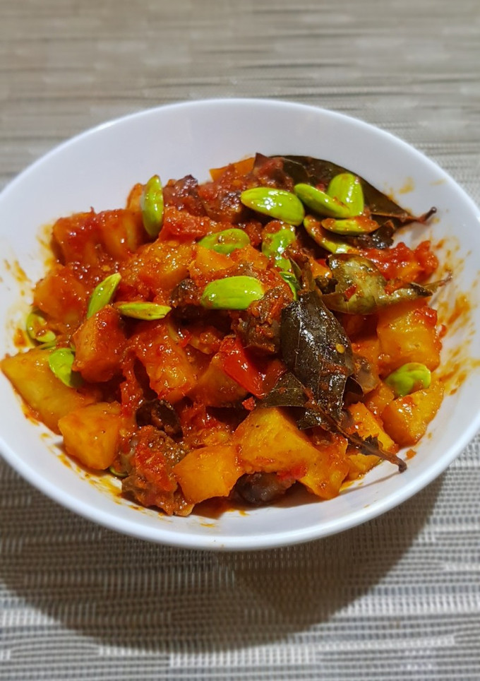 Foto resep Kentang Ati Pete Balado