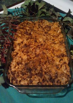 A picture of Bad budget GOOD casserole.