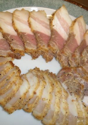 A picture of Homemade Bacon.