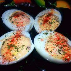 A picture of Chipotle` Deviled Eggs.