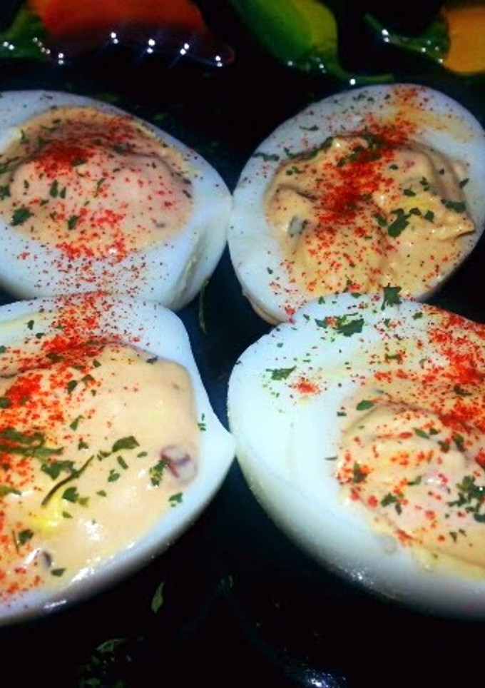 A picture of Chipotle` Deviled Eggs.