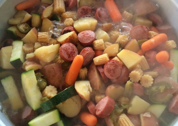 Easiest Way to Prepare Any-night-of-the-week Sausage &amp; Veggie Boil