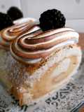 Lemon Cream and Italian Meringue Swiss Roll