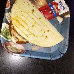 A picture of Chatpata nan burger.