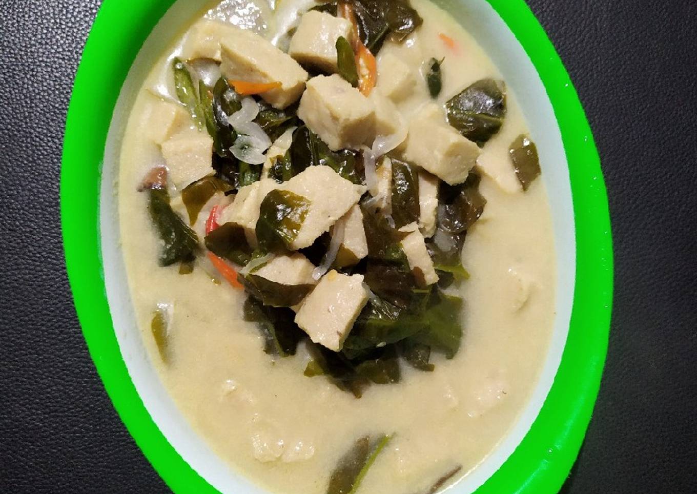 Tempe Gembus Kuah Santan