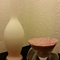 A picture of Blueberry Cherry "Cheesecake" Smoothie.