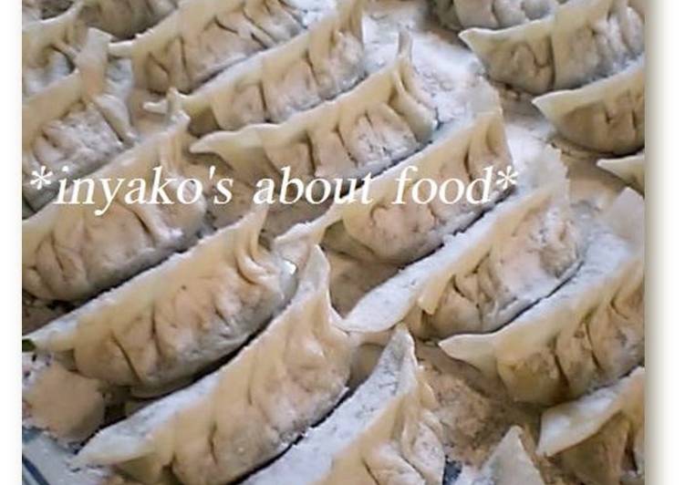 Steps to Make Speedy Simple Homemade Gyoza with Chinese Chives