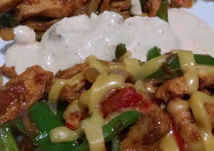 Steps to Prepare Any-night-of-the-week Stir fry chicken fajita