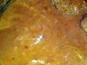 A picture of gravy from drippings