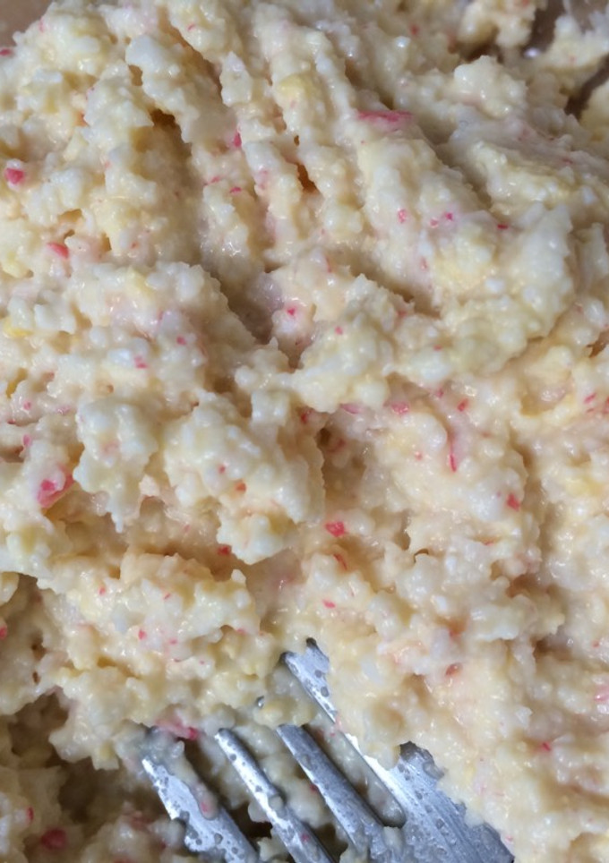 Una foto de Ensalada con palitos de mar