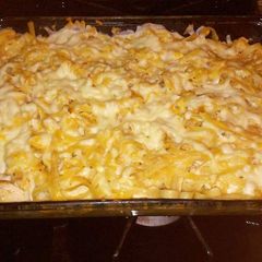 A picture of Chicken spaghetti.