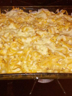 A picture of Chicken spaghetti.