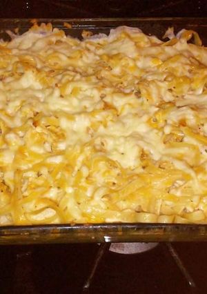 A picture of Chicken spaghetti.