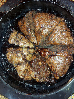 A picture of chocolate pudding cake.